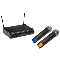 Draadloze microfoonset met 2 microfoons