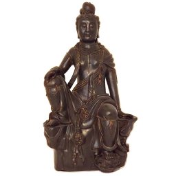 Grote Chinese vrouwelijke Buddha Urn Kwan Yin (3 liter)