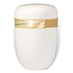 Design Urn met Decoratieband Zee (4 liter)