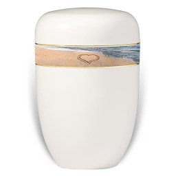 Design Urn met Decoratieband Strandliefde (4 liter)