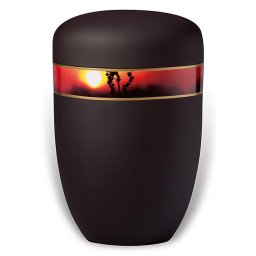 Design Urn met Decoratieband Avondrood (4 liter)