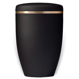 Design Urn Matzwart met Gouden Sierrand (4.8 liter)