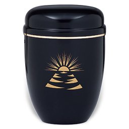 Design Urn met gouden sierrand (4 liter)