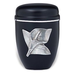 Design Urn met zilveren sierrand (4 liter)