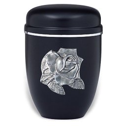 Design Urn met zilveren sierrand (4 liter)