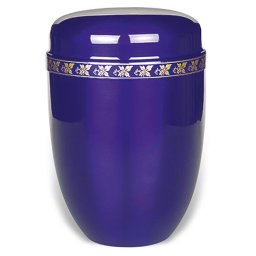 Design Urn met messing sierrand bladmotief (4 liter)