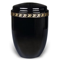 Design Urn met messing sierrand bladmotief (4 liter)