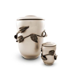 Kleine Kristalglazen Urn Ivoorwit (0.4 liter)