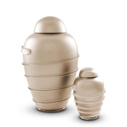 Kleine Kristalglazen Urn Ivoorwit (0.5 liter)