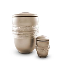 Kleine Boheems Kristalglazen Urn Wit (0.4 liter)