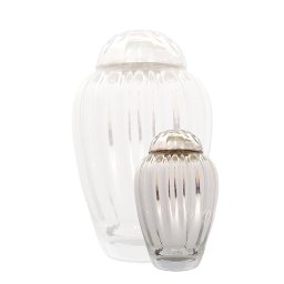 Kleine Glazen Urn Spiegelglas (0.5 liter)