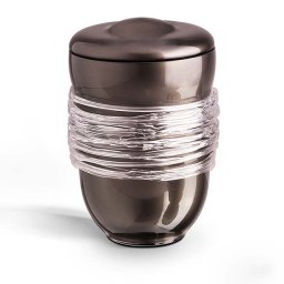 Grote Boheems Kristalglazen Urn Zwart (4 liter)