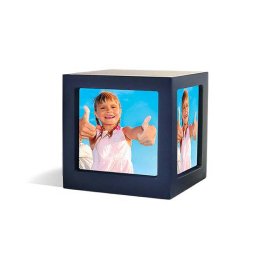 Houten Photocube Urn Navy (0.4 liter)