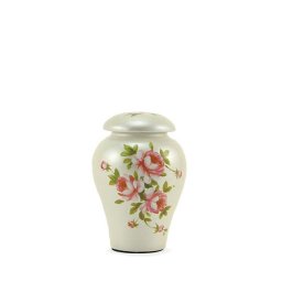 Keramische Rozenboeket Mini Urn (0.16 liter)
