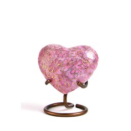 Essence Rose Cloisonne Hart Urn, inclusief Standaard (0.11 liter)