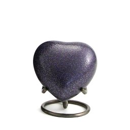 Twilight Lilac Hart Urn, inclusief Standaard (0.11 liter)