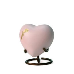 Aria Rose Hart Urn, inclusief Standaard (0.11 liter)