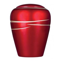 Ovale Resin Urn Shiny Red (3.8 liter)