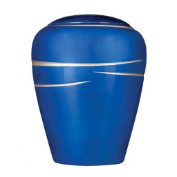 Ovale Resin Urn Shiny Blue (3.8 liter)