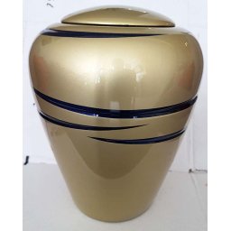 Ovale Resin Urn Shiny Bronze (3.8 liter)