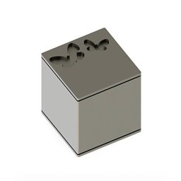 RVS Square Kubus Urn Vlinders (0.8 liter)