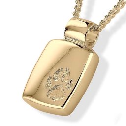 Gouden Asmedaillon met Pootafdruk