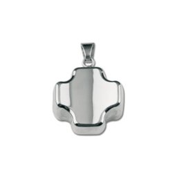 Vierkant Zilver Ashanger Kruis