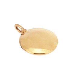 Platte Ronde Gouden Ashanger