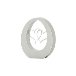 Groot RVS Oval Hearts Asbeeld (3.5 liter)