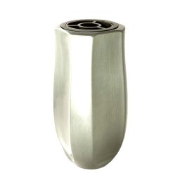 Zware RVS Design Grafvaas - Zilver