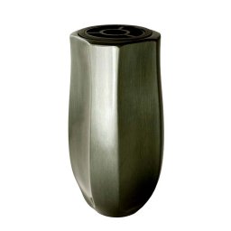 Zware RVS Design Grafvaas - Rookzilver