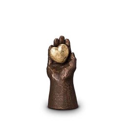 Keramische Mini Dieren Urn Hartje (0.1 liter)