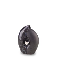 Kleine Keramische Dieren Urn Blueblack Oiled (0.8 liter)