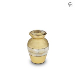 Mini Dieren Urn Parelmoer Shiny Gold - Parelmoer (0.05 liter)