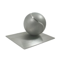 Mediumgrote RVS Tennisbal Dieren Urn (1.5 liter)