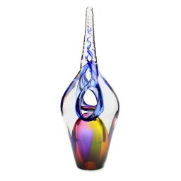 Kristalglazen 3D Unicorn Blue Urn (0.13 liter)