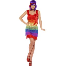 Rainbow flapper 20's kostuum