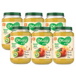 Olvarit 6m+ Perzik Banaan Kiwi