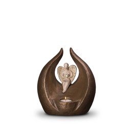 Kleine Keramische Design Urn Beschermengeltje (1 liter)