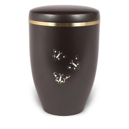 Design Urn Donkerbruin Vlinders (4.8 liter)