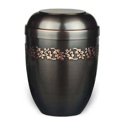 Design Urn met klassiek messing sierband (4 liter)