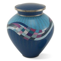 Opulence Teal Cloisonne Urn (3.5 liter)