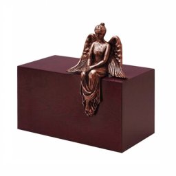 Grote Design Urn Mediterende Engel Koper (4.8 liter)