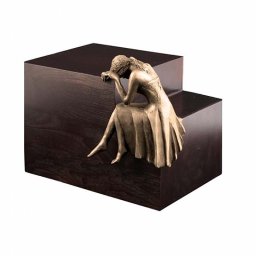 Grote Design Urn Treurende Engel Brons (4.8 liter)
