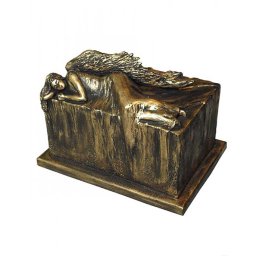 Grote Design Urn Rustende Engel Koper (5.5 liter)