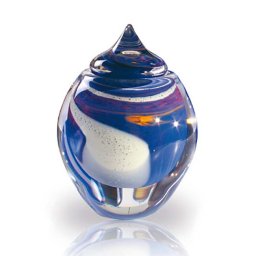 Middelgrote Glazen Urn Hemelmoeder (1.5 liter)
