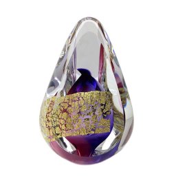 Premium Kristalglazen 3D Traan Urn Gold (0.1 liter)