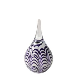 Kristalglazen Ripple Mini Urn Purple Waves (0.04 liter)