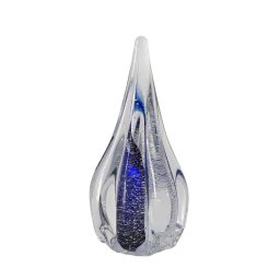 Kristalglazen 3D Mini Sparkle Urn Blauw (0.04 liter)