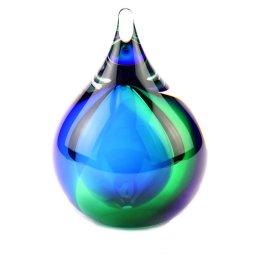 Kleine Kristalglazen 3D Bubble Blue-Green Urn (0.12 l.)